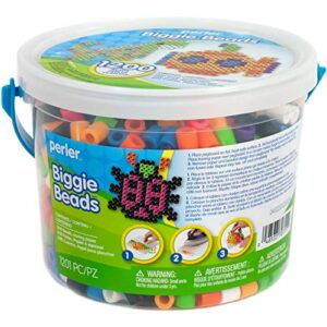 Perler 439458 BIGGIE Beads 1,200/Pkg, Assorted Colors