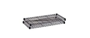 safco products 5290bl industrial wire shelving extra shelf pack 36″ w x 24″ d (starter and add-on units sold separately), (qty. 2), black