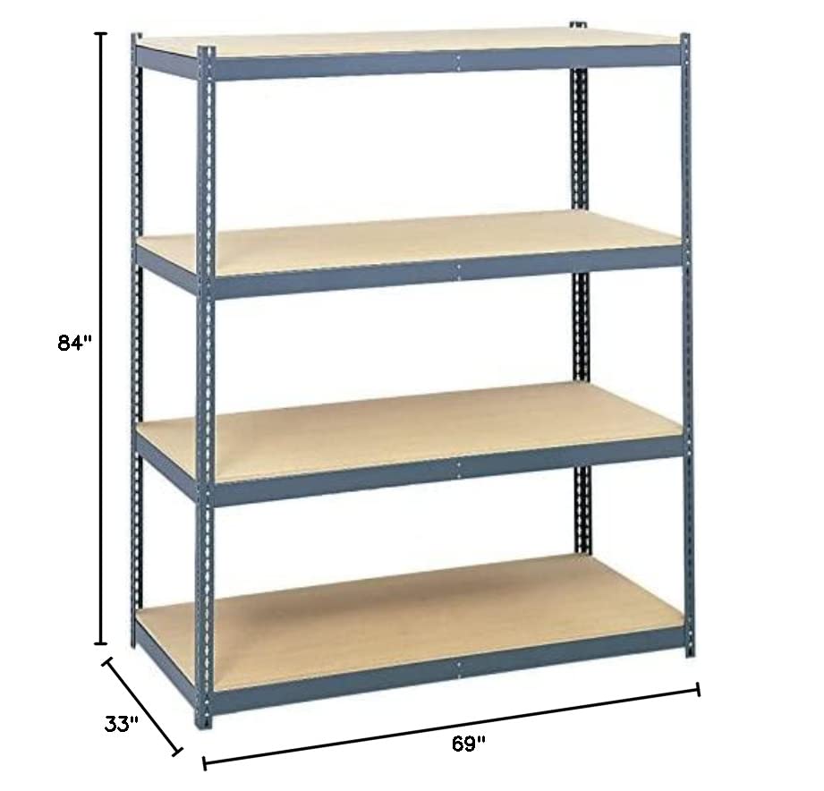 Safco Products 5261 Archival Shelving Shelves for use with Archival Shelving Frame 5260, Sold Separately, (Qty. 4), Tan