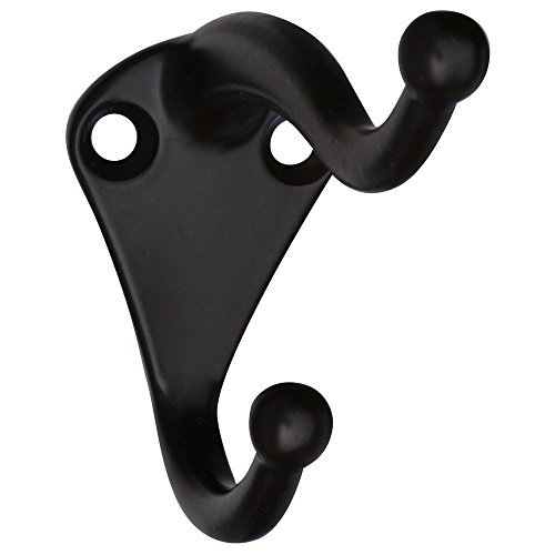 National Hardware N330-761 V160 Coat/Hat Hooks in Oil Rubbed Bronze, 2 pack