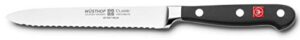 wusthof classic 4110 serrated utility knife, 5 inch
