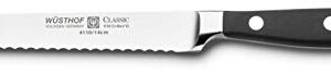 Wusthof Classic 4110 Serrated Utility Knife, 5 Inch