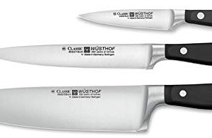 Wüsthof - Three Piece Cook’s Set - 3 1/2" Paring Knife, 6" Utility Knife, and 8" Cook’s Knife (9608)