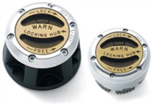 warn 28771 premium manual locking hub with zinc aluminum alloy dial, dual seals and 30 splines, chrome, 1 pair