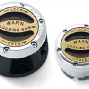 WARN 28771 Premium Manual Locking Hub with Zinc Aluminum Alloy Dial, Dual Seals and 30 Splines, Chrome, 1 Pair