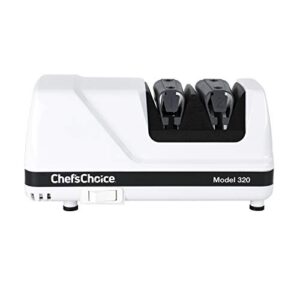 chef’schoice flexhone/strop professional electric-knife sharpener, 2-stage, white