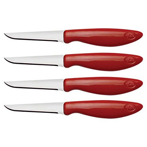 Joie 26028 Stainless Steel Flexible Paring/Garnishing Knives (Set Of 4) Colors Vary
