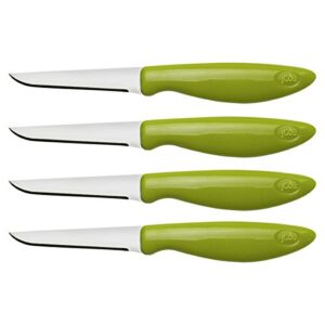 joie 26028 stainless steel flexible paring/garnishing knives (set of 4) colors vary