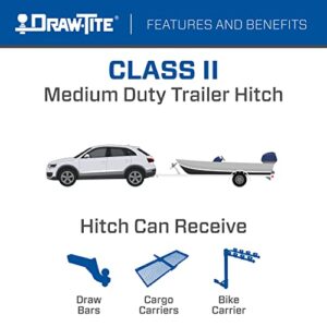 Draw-Tite 24790 Class 1 Trailer Hitch, 1.25 Inch Receiver, Black, Compatible with 1997-2001 Honda CR-V