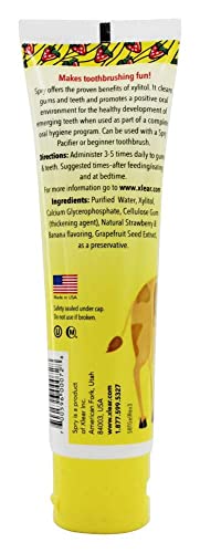 Spry Kid's Xylitol Tooth Gel, Natural Strawberry Banana, 2 fl oz