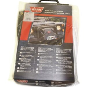 WARN 13916 Soft Winch Cover with Bungee Cord Fasteners for 9.5xp, XD9000, M6000, and M8000 Winches , Black