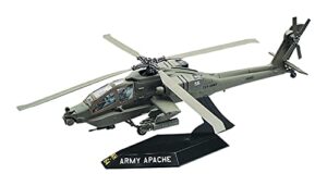 revell snaptite apache helicopter plastic model kit brown