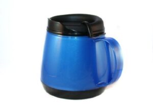 gama electronics 20oz. foam insulated wide body thermoserv mug – blue
