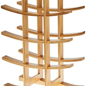 Oceanstar WR1149 12-Bottle Natural Bamboo Wine Rack , Red