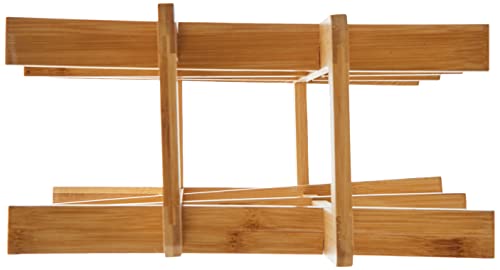 Oceanstar WR1149 12-Bottle Natural Bamboo Wine Rack , Red