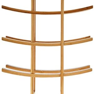 Oceanstar WR1149 12-Bottle Natural Bamboo Wine Rack , Red