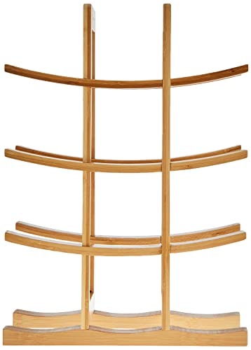 Oceanstar WR1149 12-Bottle Natural Bamboo Wine Rack , Red