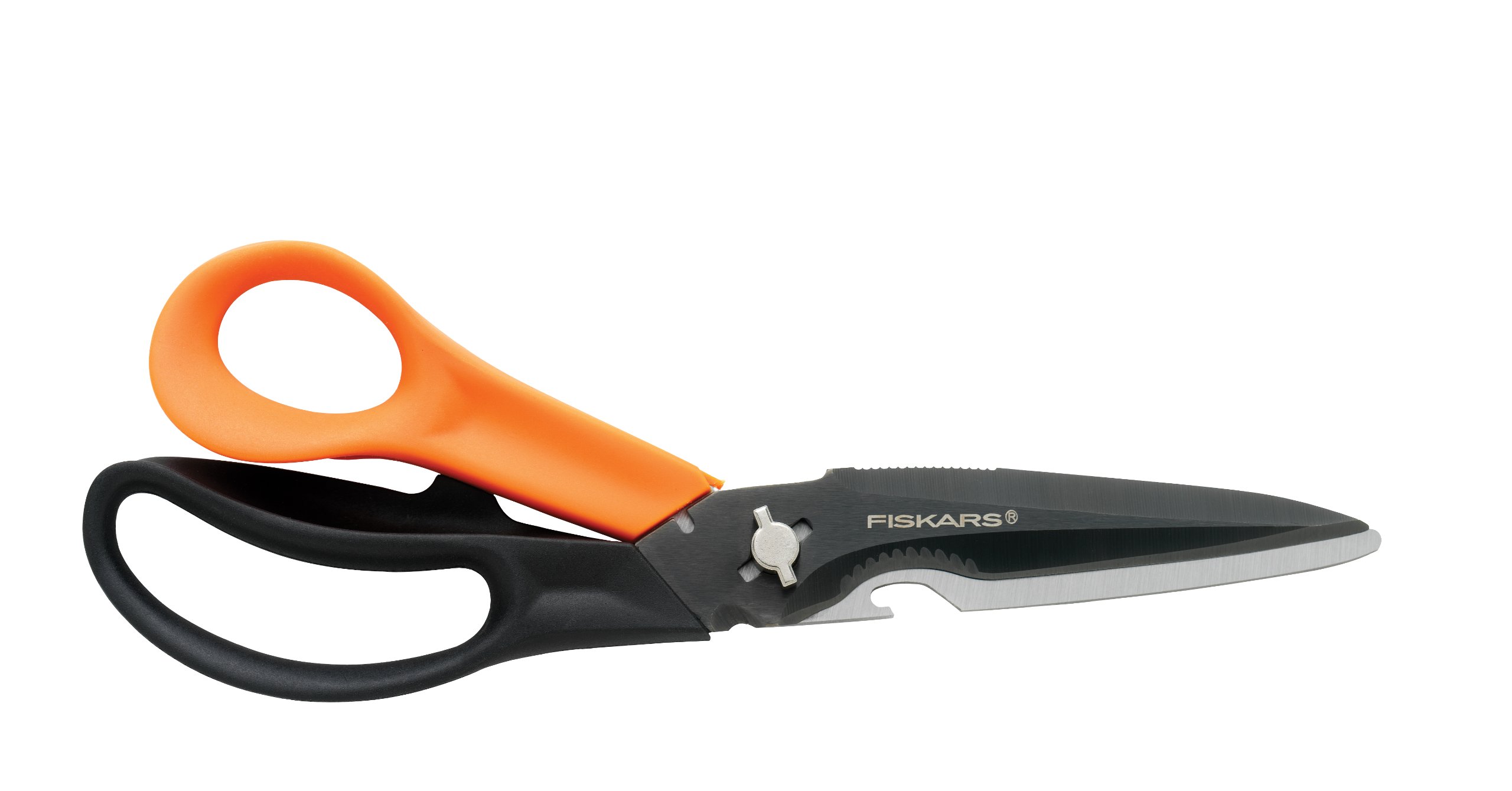 Fiskars 356922-1003 Everyday Scissors 01005692, 9 in. Length, 3-1/2 in. Cut, Black/Orange, 9 Inches