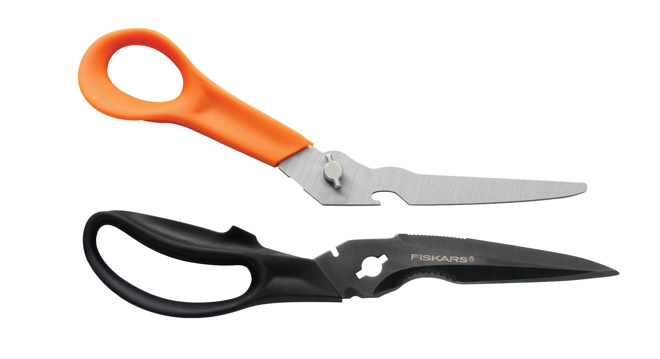 Fiskars 356922-1003 Everyday Scissors 01005692, 9 in. Length, 3-1/2 in. Cut, Black/Orange, 9 Inches