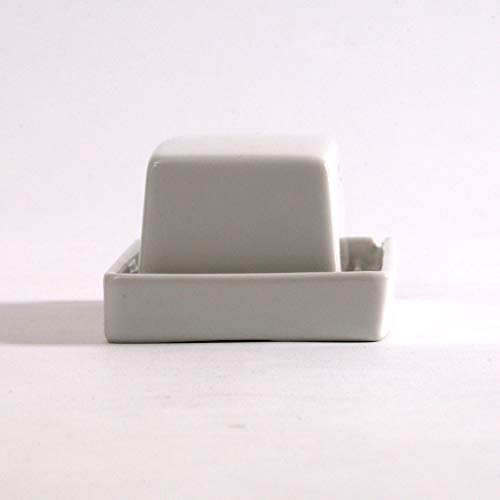 ZERO JAPAN BYK-12 WH Butter Dish with Knife, White, Approx. 5.7 x 3.5 x 2.4 inches (145 x 90 x 60 mm)