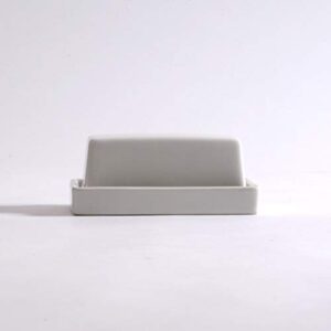 ZERO JAPAN BYK-12 WH Butter Dish with Knife, White, Approx. 5.7 x 3.5 x 2.4 inches (145 x 90 x 60 mm)