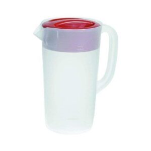 rubbermaid covered pitcher 2.25 qt – white with red cover