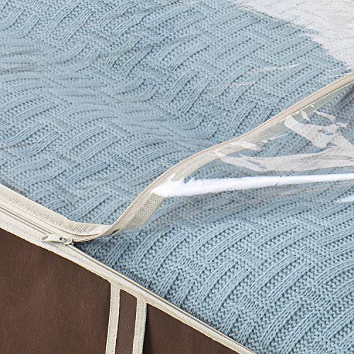 Whitmor Zippered Underbed Bags Java Set of 2 Pieces