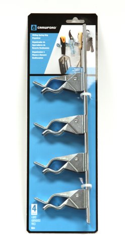 Lehigh SG4 11-Inch Sliding Spring Grip Organizer, Silver