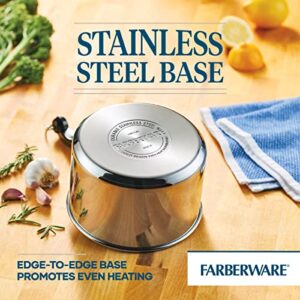 Farberware Classic Stainless Steel 2-Quart Covered Saucepan, Silver