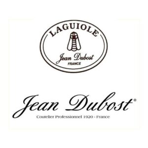 Laguiole Jean Dubost Steak Knives 12 Piece of Set with Black Handle -Thiers France