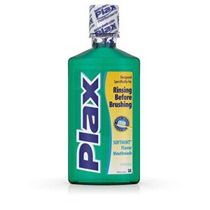 plax advanced formula plaque lossening rinse, soft mint, 16 fl. oz