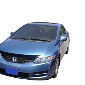 Auto Ventshade [AVS] Aeroskin Hood Protector for 2006 - 2010 Honda Civic | Low Profile - Smoke, 1 pc. | 320018