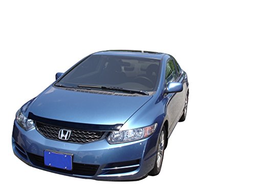 Auto Ventshade [AVS] Aeroskin Hood Protector for 2006 - 2010 Honda Civic | Low Profile - Smoke, 1 pc. | 320018