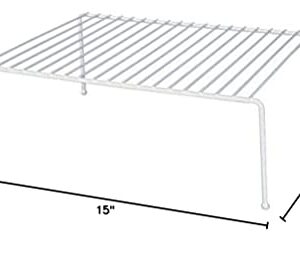 Panacea Grayline 40110, Large Kitchen Helper Shelf, White