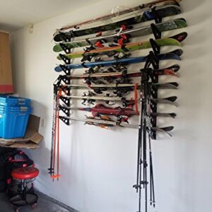 StoreYourBoard Ski Storage Rack, Horizontal Wall Rack