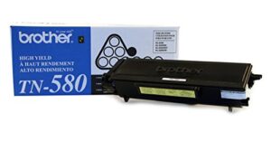 brother tn580 high yield toner -cartridge – retail packaging – black