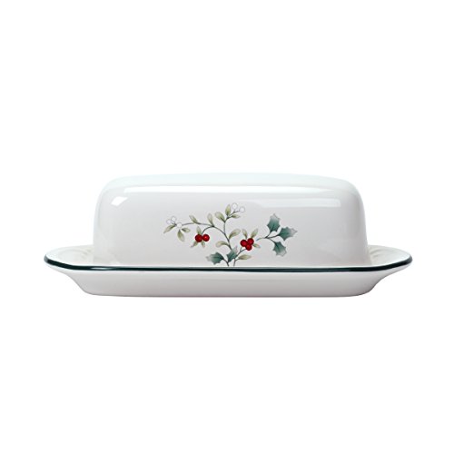 Pfaltzgraff Winterberry Covered Butter Dish Dinnerware Set, 4 Inches, 0253981325981