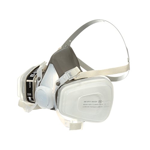 3M P95 Respirator, Half Face, Disposable, 53P71, Large Size, Protection Against Organic Vapors and Particulates