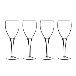 luigi bormioli set of 4 michelangelo mastrepiece wine glasses, 8-oz.