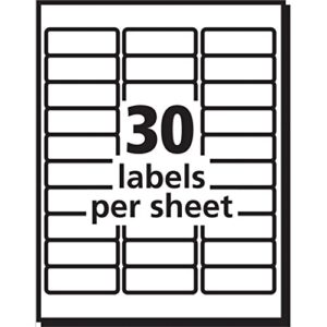 Avery Easy Peel Printable Address Labels with Sure Feed, 1" x 2-5/8", White, 750 Blank Mailing Labels (08160)