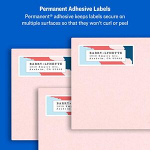 Avery Easy Peel Printable Address Labels with Sure Feed, 1" x 2-5/8", White, 750 Blank Mailing Labels (08160)