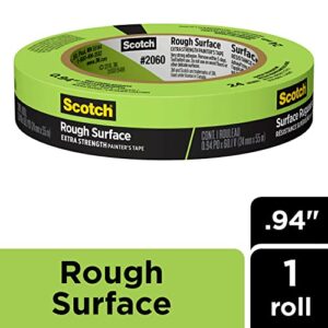 Scotch Rough Surface Painter's Tape, 0.94 inches x 60 yards, 2060, 1 Roll