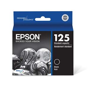 epson t125 durabrite ultra ink standard capacity black cartridge (t125120-s) for select stylus and workforce printers