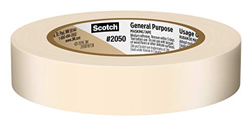 Scotch General Purpose Masking Tape, Tan, Tape for Labeling, Bundling and General Use, Multi-Surface Adhesive Tape, 0.94 Inches x 60 Yards, 1 Roll