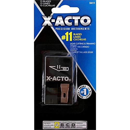 X-Acto® Knife Blades, No. 11 Blade With Safety Dispenser, Pack Of 15