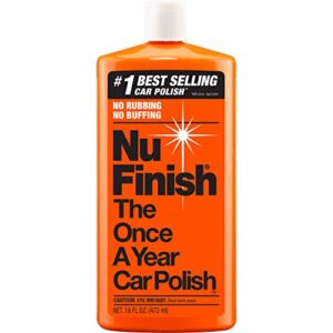 car polish by nu finish, nf-76 liquid polish for cars, trucks, 16 fl oz each