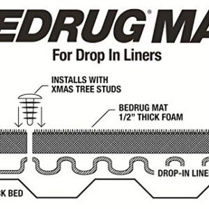 BedRug Bed Mat BMY07SBD fits 07+ TUNDRA 5'6" BED for trucks with a drop-in style bedliner , black