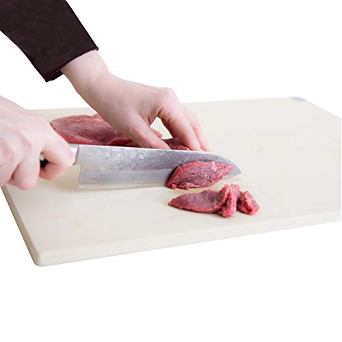 NoTrax 18" X 24" x 0.75" Sani-Tuff T45 Natural Rubber Cutting Board, Non-Skid Professional-Grade, Made in USA, T45S2018BF