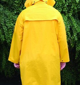 MCR Safety 200CX2 49-Inch Classic PVC/Polyester Coat with Detachable Hood, Yellow, 2X-Large