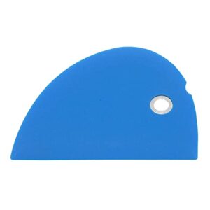 messermeister silicone bowl scraper, blue – frosts, portions, lifts & transfers – easy to clean & flexible precision edge
